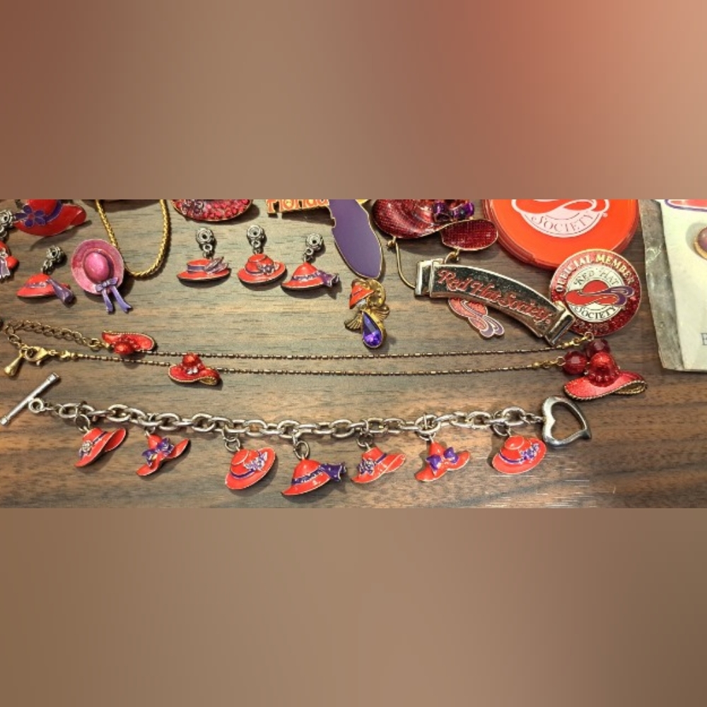 29 piece Red Hat Society